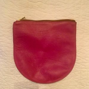 Small pink pouch bag